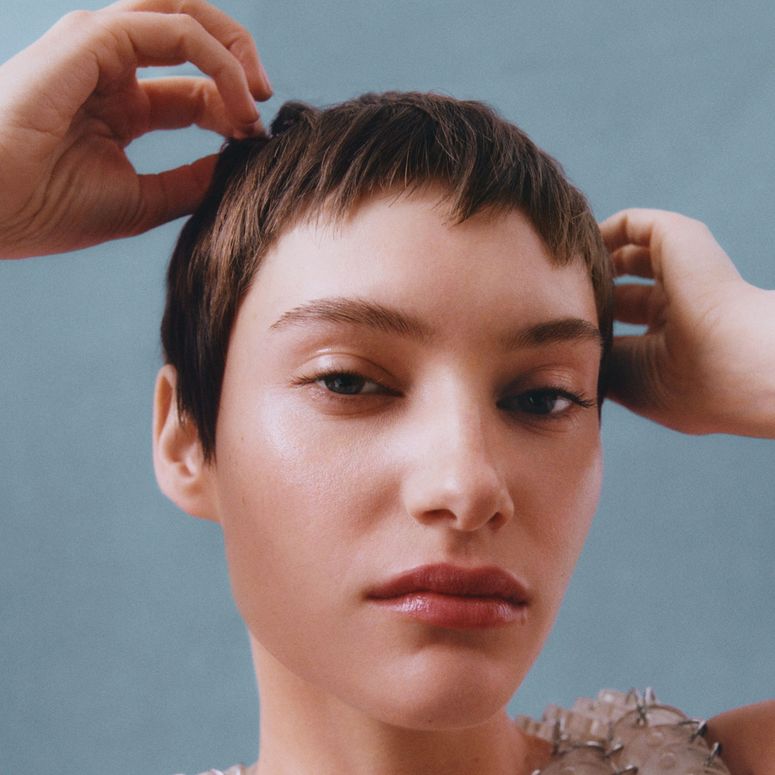 Image may contain: Anya Rozova, Adult, Person, Head, Face, Baby, Hair, Accessories, Jewelry, and Necklace