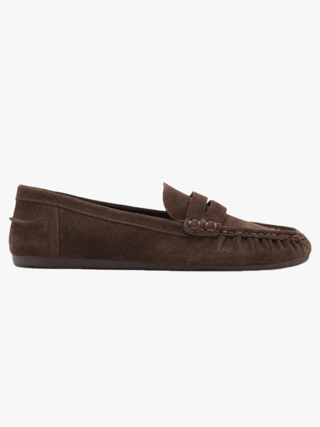 Image may contain Suede Clothing Footwear and Shoe