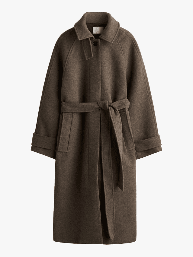 Image may contain Fashion Clothing Coat Robe and Fleece