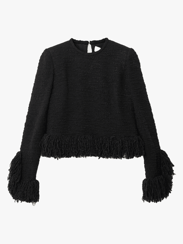 Image may contain: Clothing, Knitwear, Sweater, and Fashion