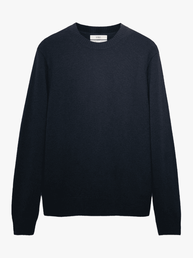 Image may contain Clothing Long Sleeve Sleeve Knitwear Sweater and Sweatshirt